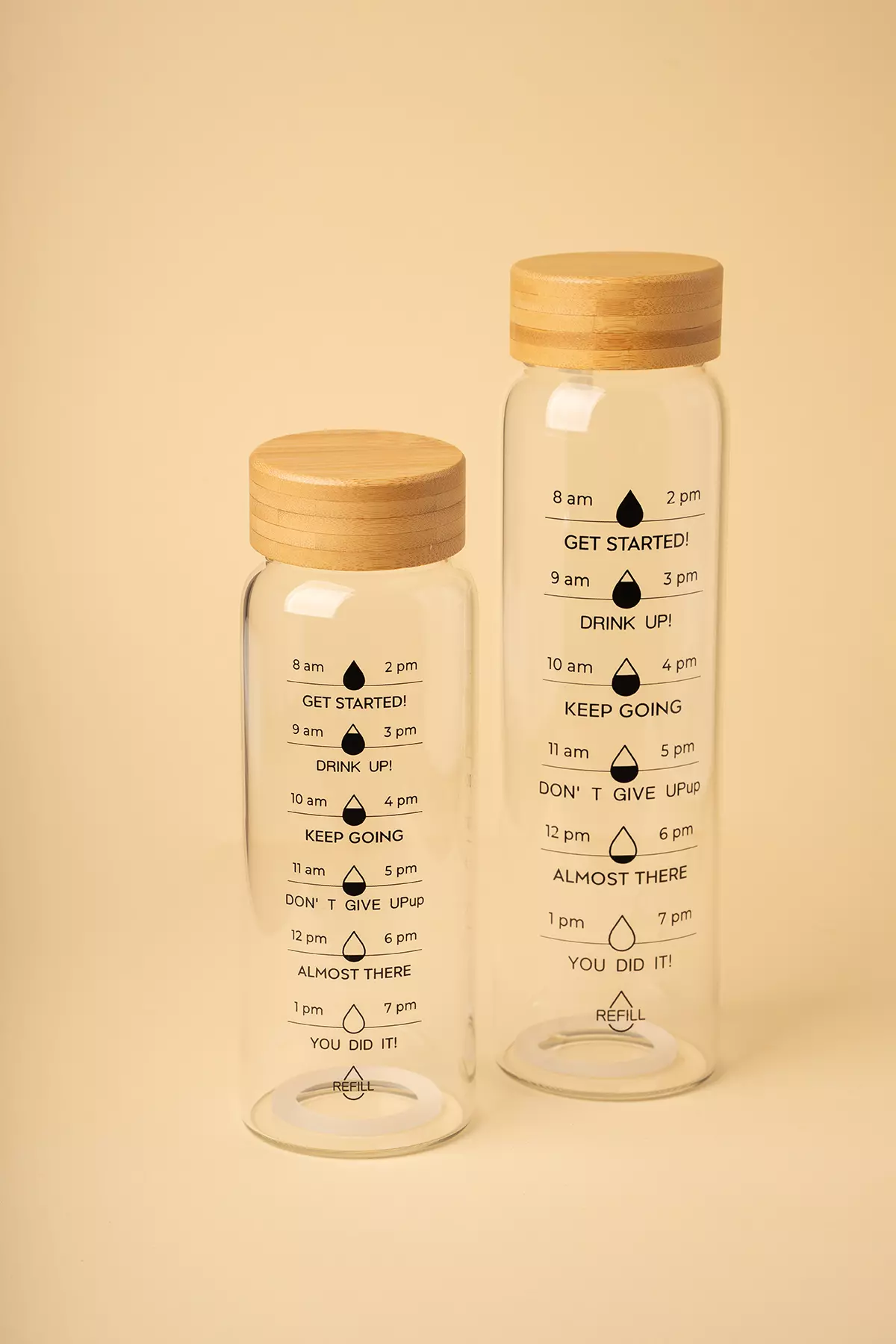 بطری پیرکس تکست درب بامبو