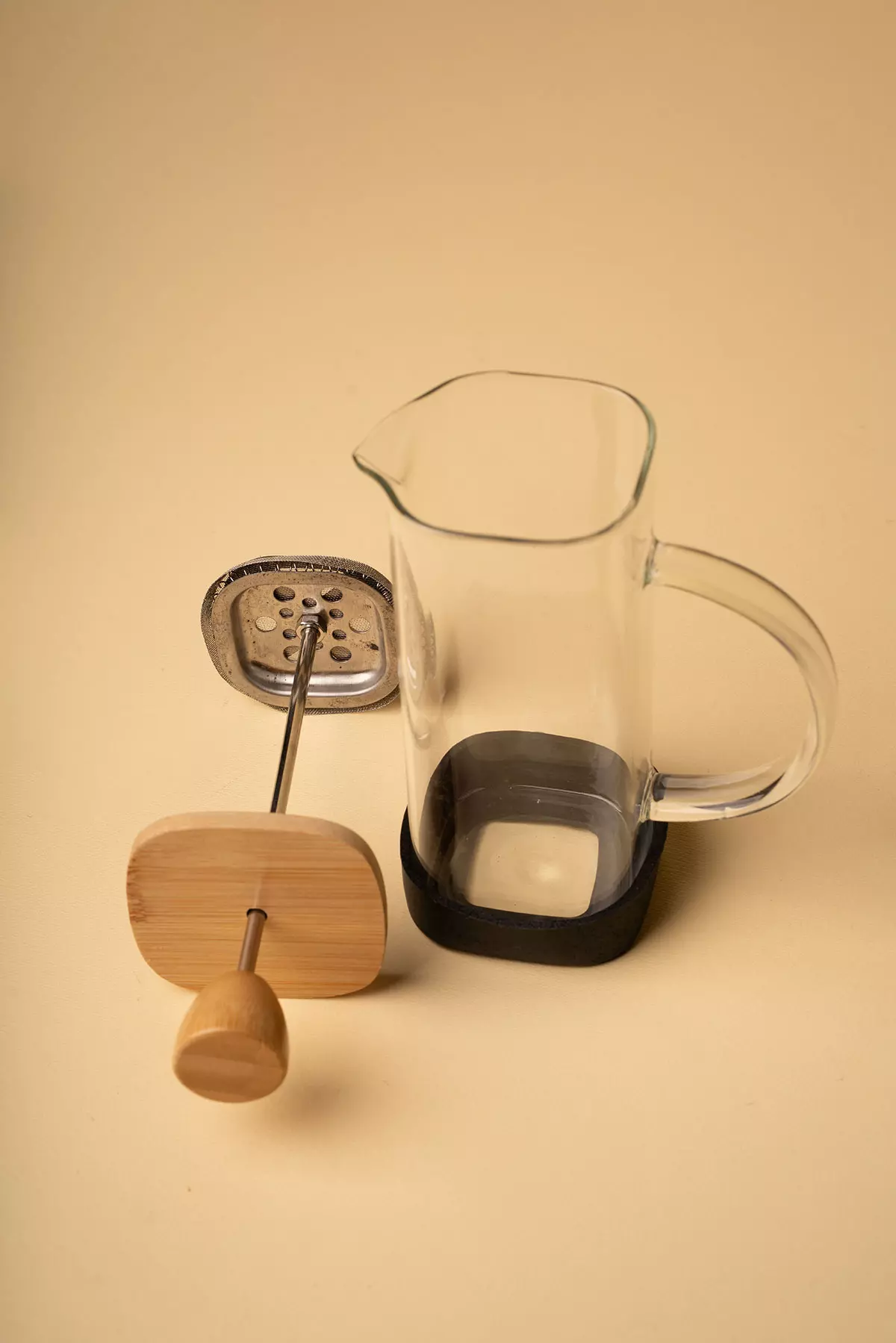 فرنچ پرس پیرکس بامبو مربع 350 میل