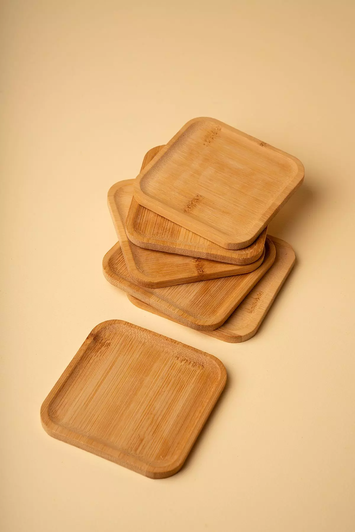 زیر لیوانی شش تایی بامبو