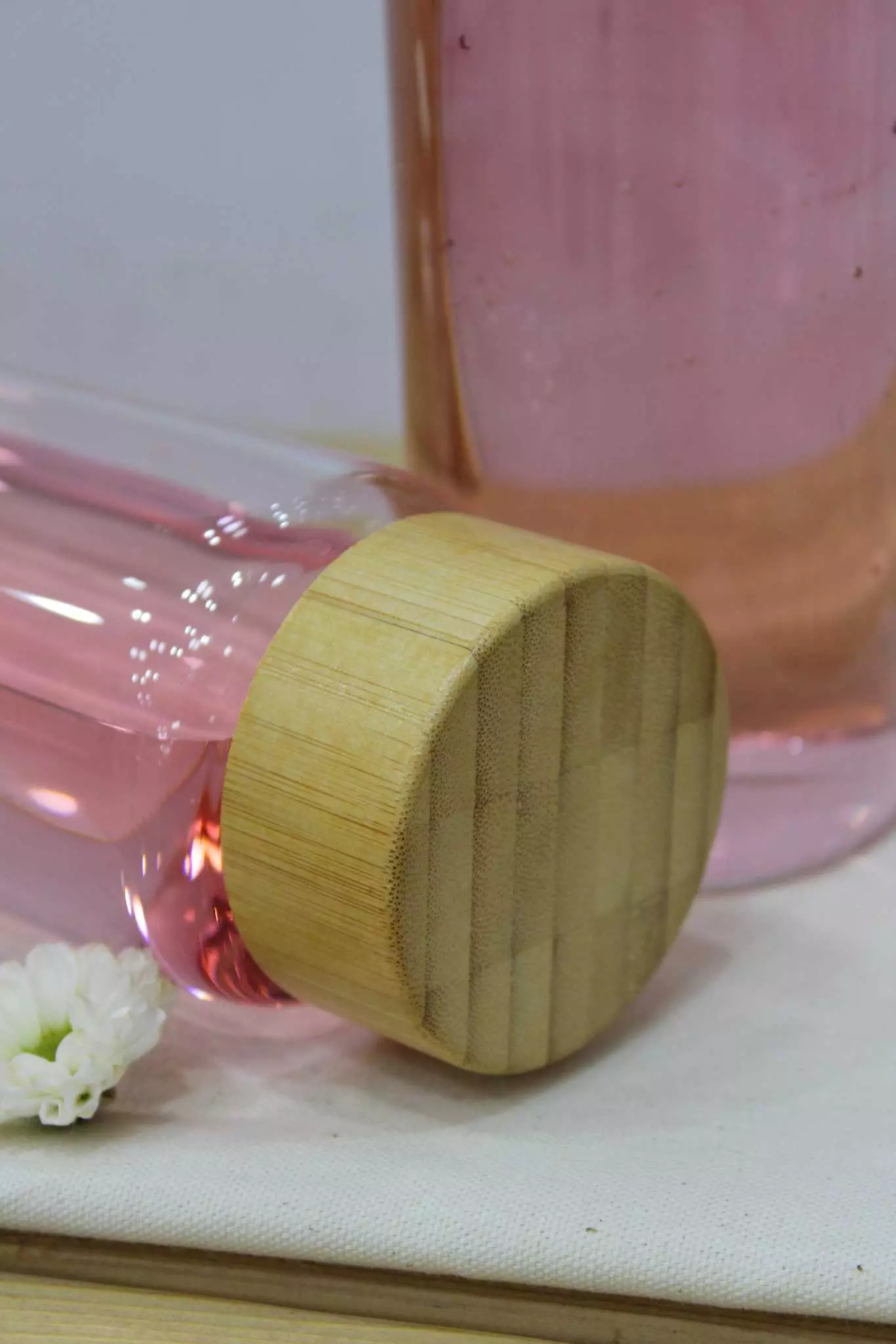 بطری پیرکس درب بامبو