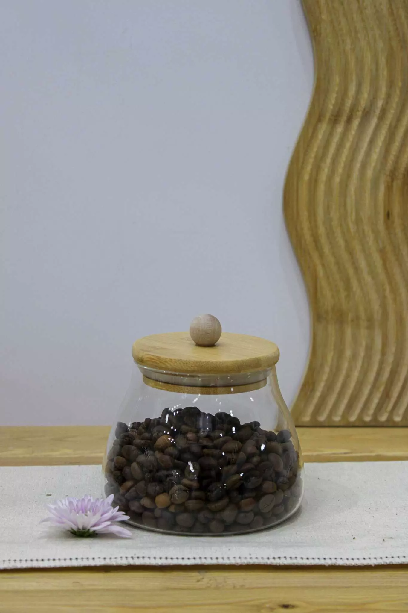 بانکه خمره ای درب بامبو