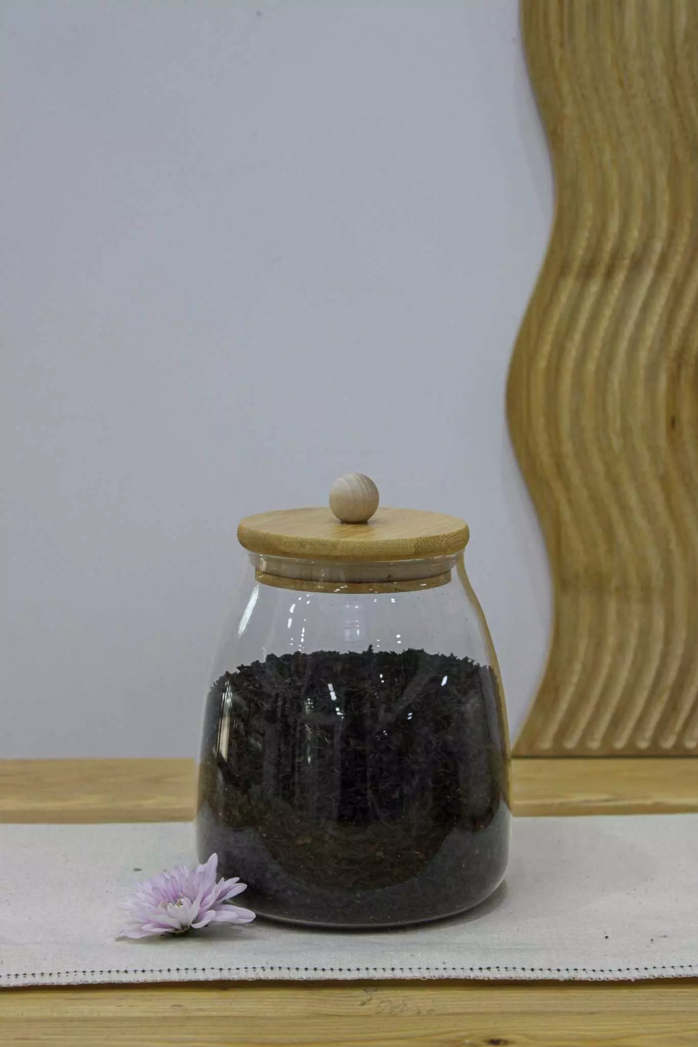بانکه خمره ای درب بامبو