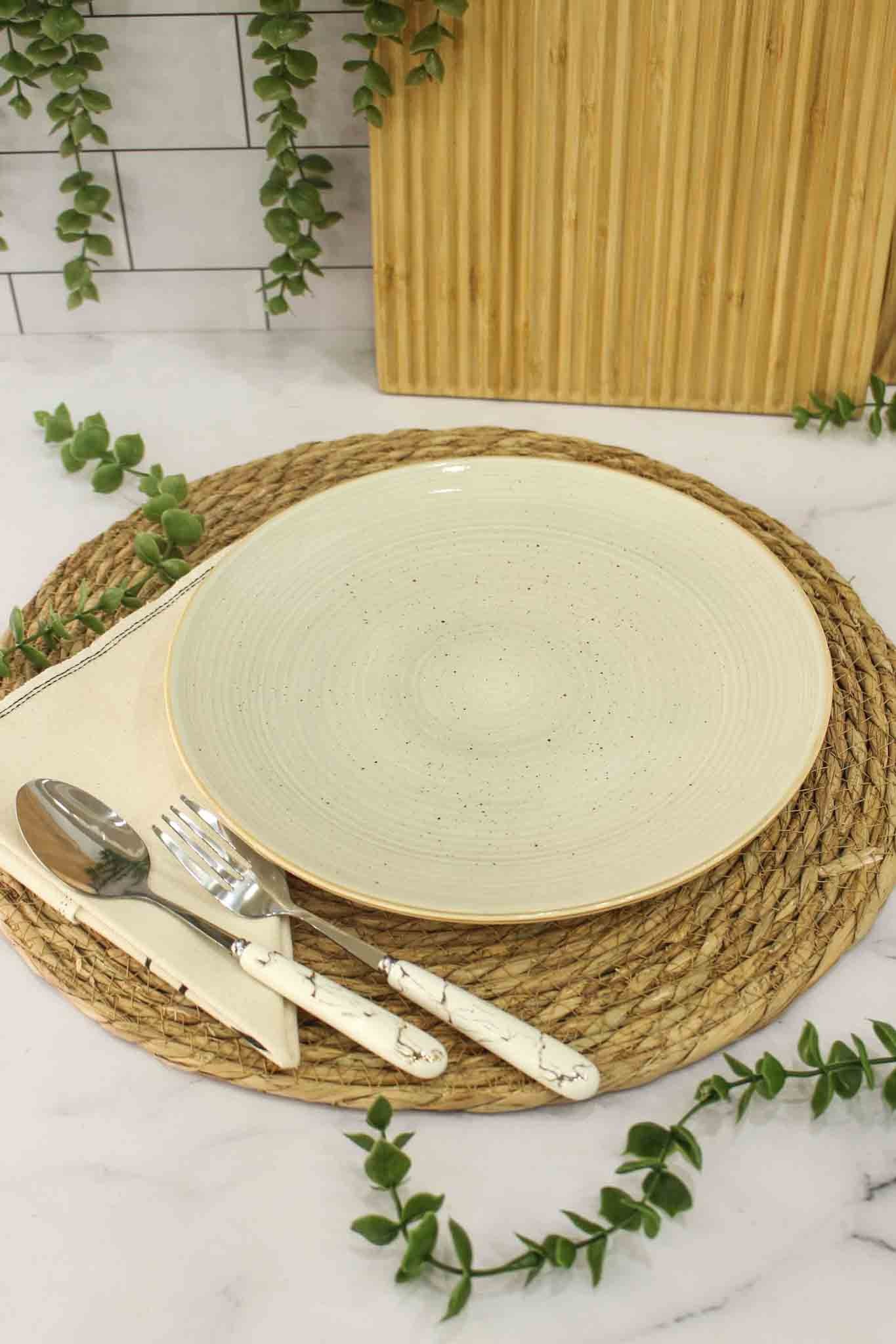 سرویس 24 پارچه کرم گرانیتی