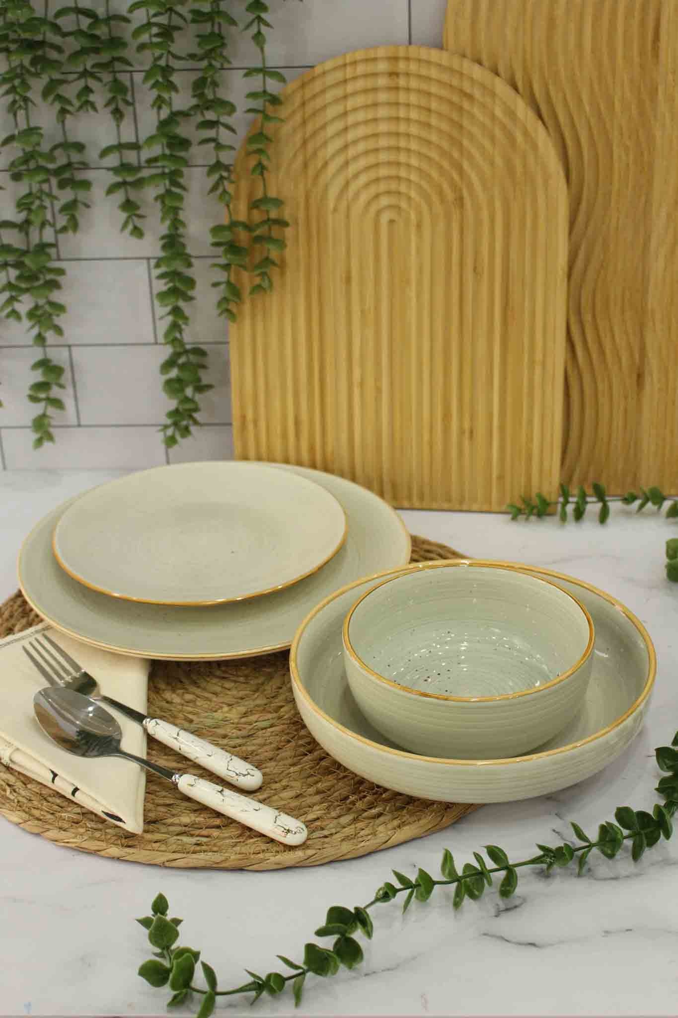سرویس 24 پارچه کرم گرانیتی