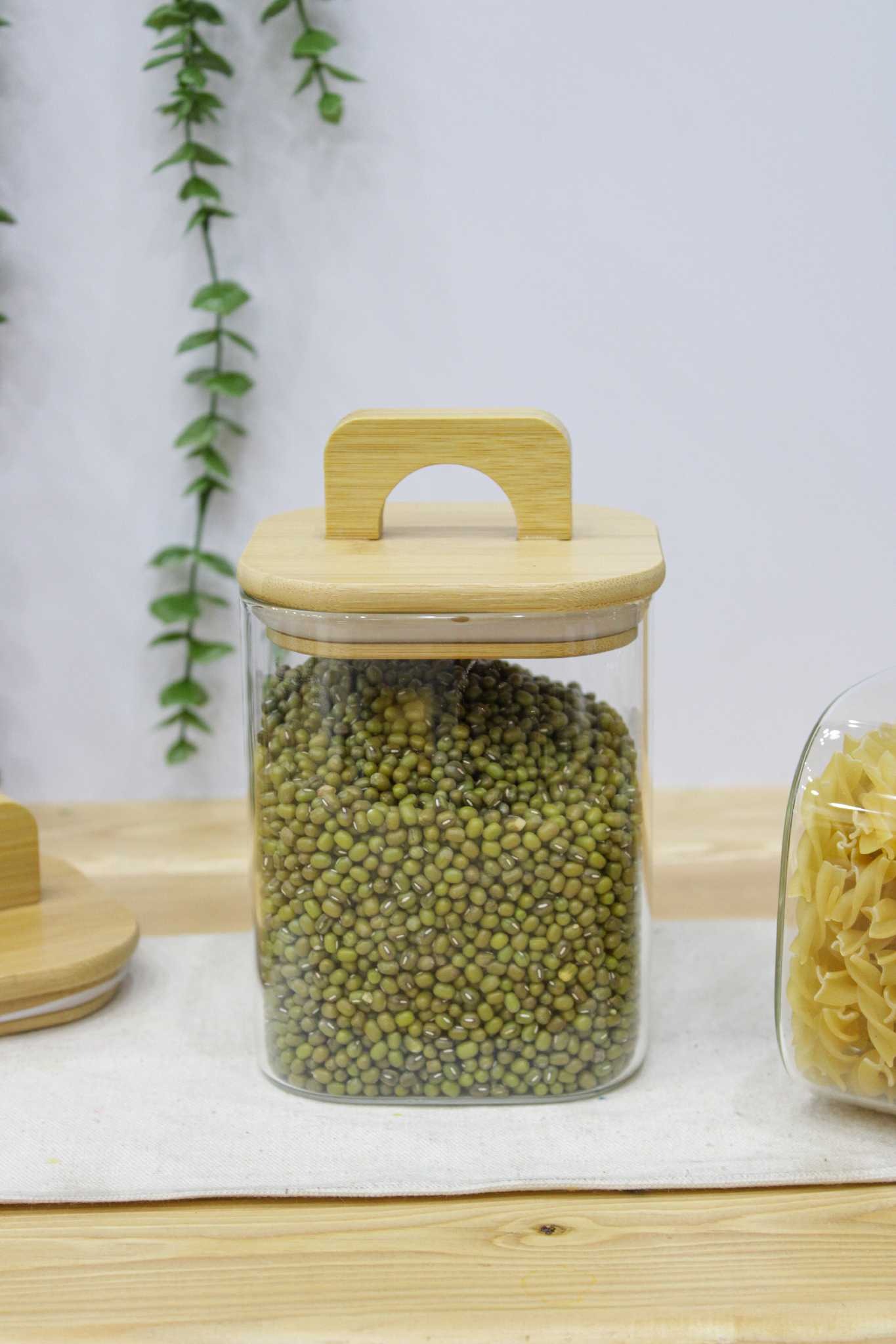 بانکه مربع پیرکس درب حلقه ای قطر 10