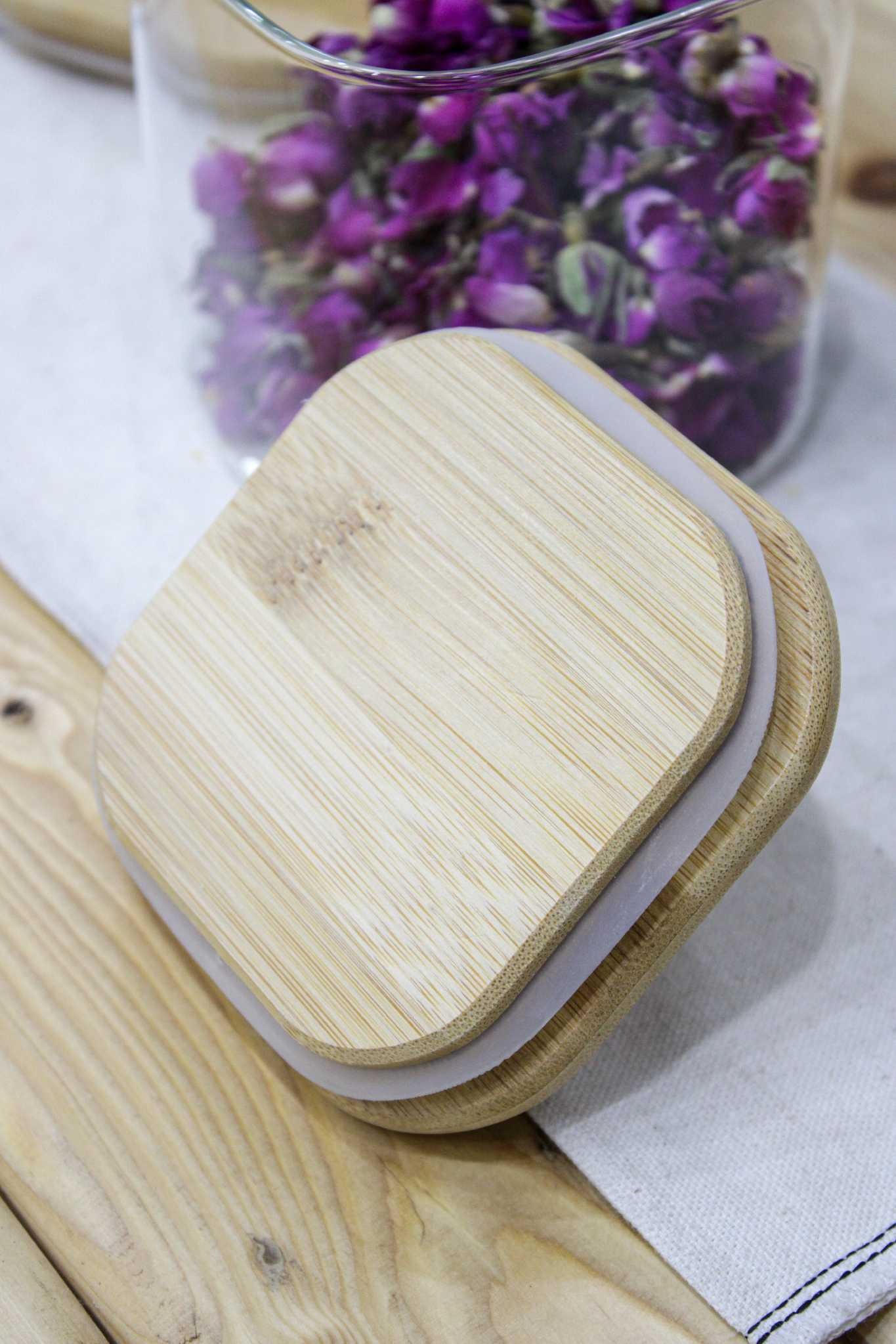 بانکه مربع پیرکس درب حلقه ای قطر 10