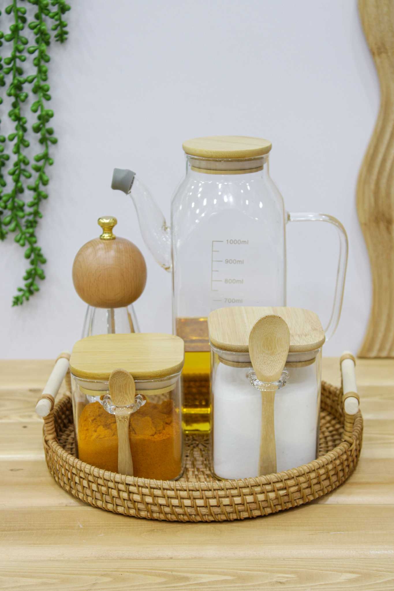 سینی حصیری گرد