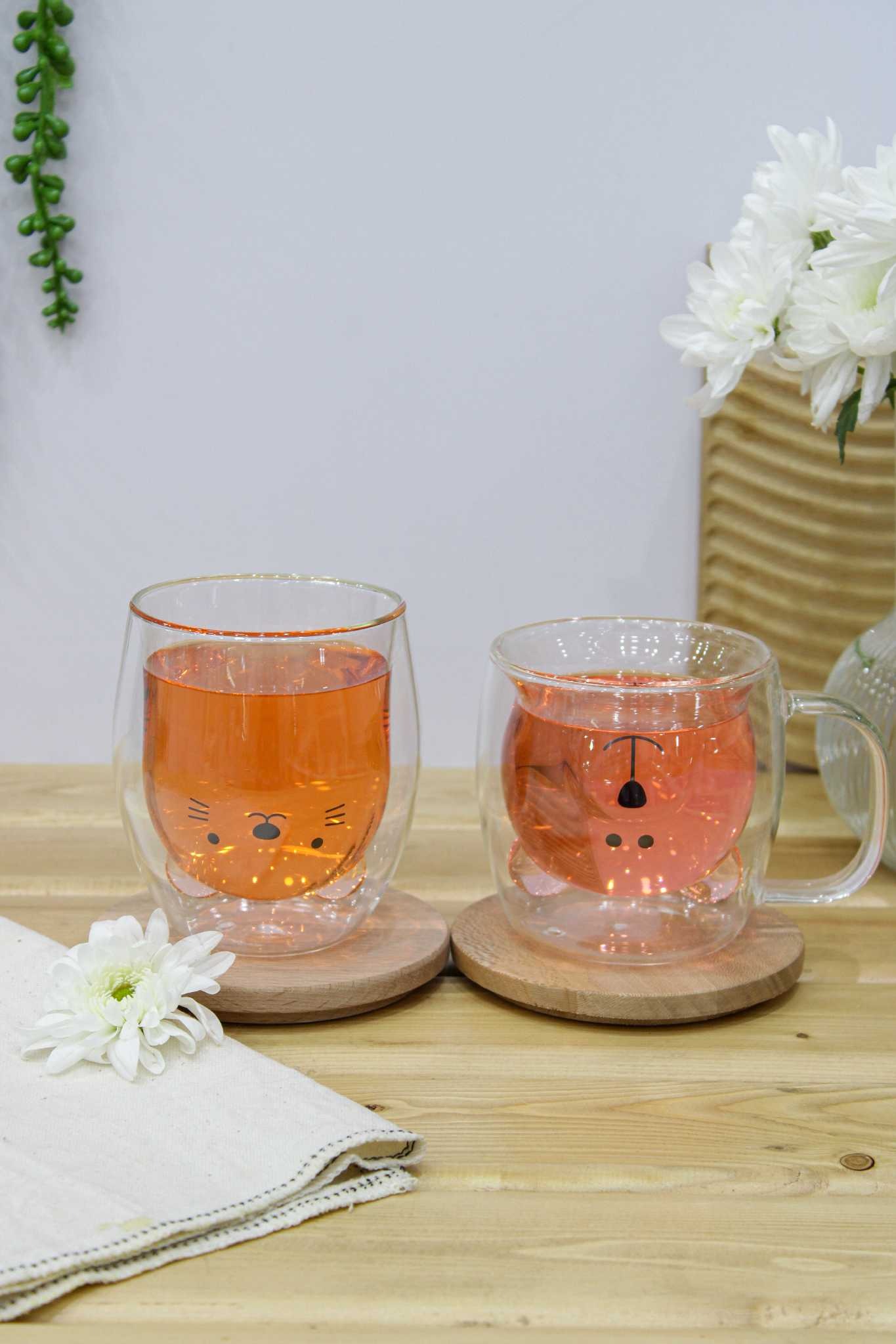 لیوان دوجداره خرسی