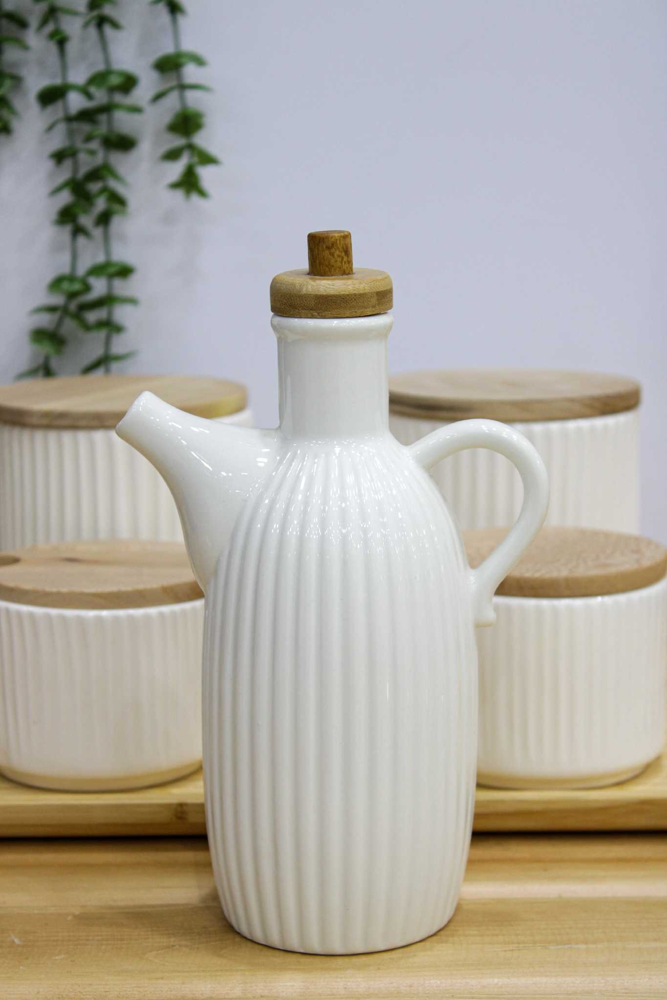 ست سینی با بانکه های شیاردار و روغن ریز شیاردار