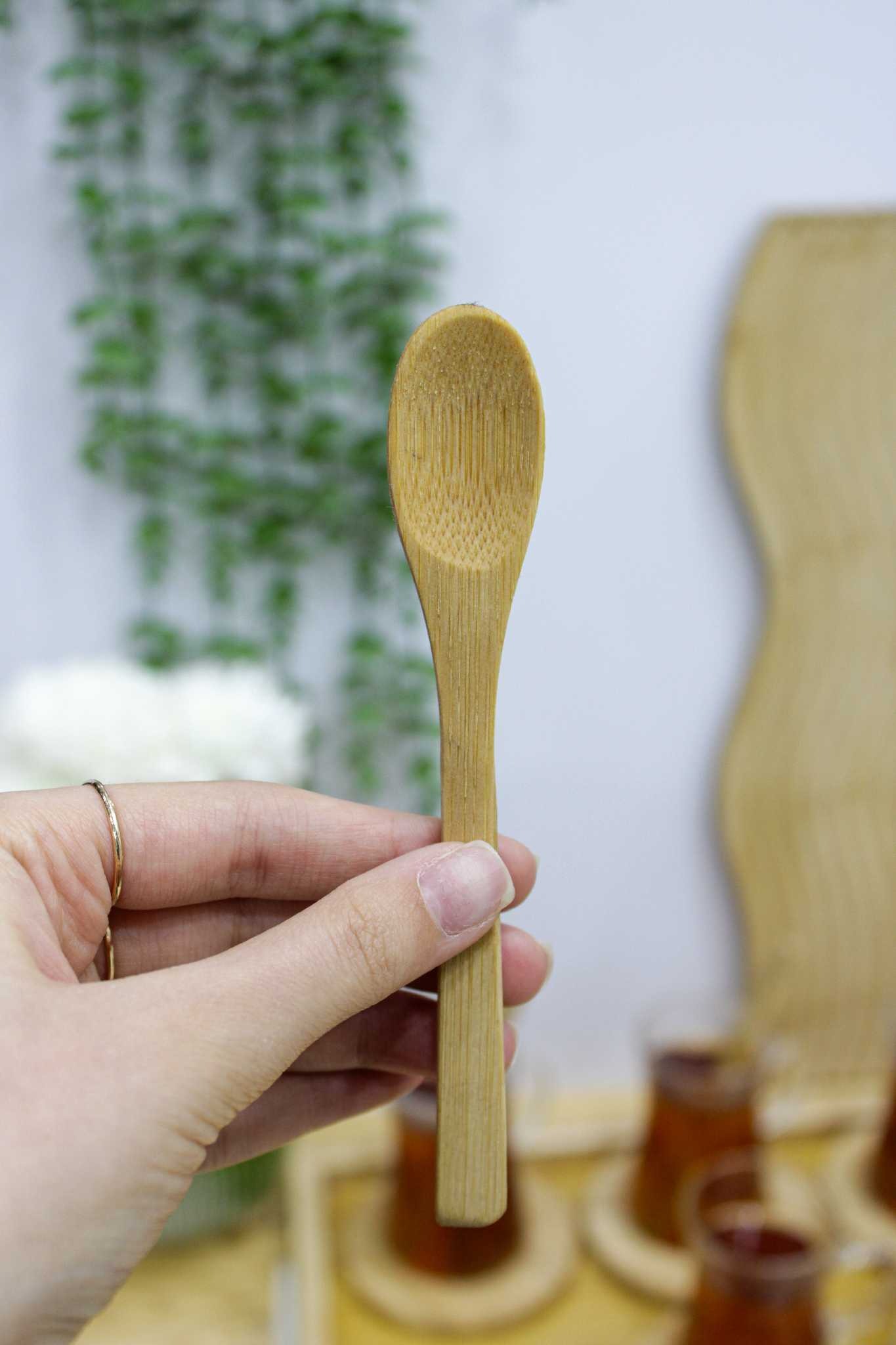 ست چای خوری کمر باریک با سینی بامبو
