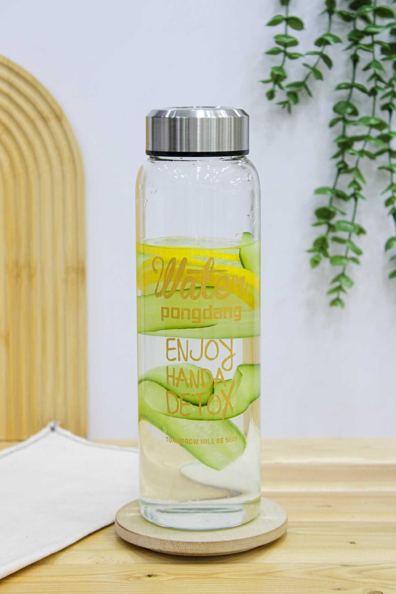 بطری پیرکس درب استیل