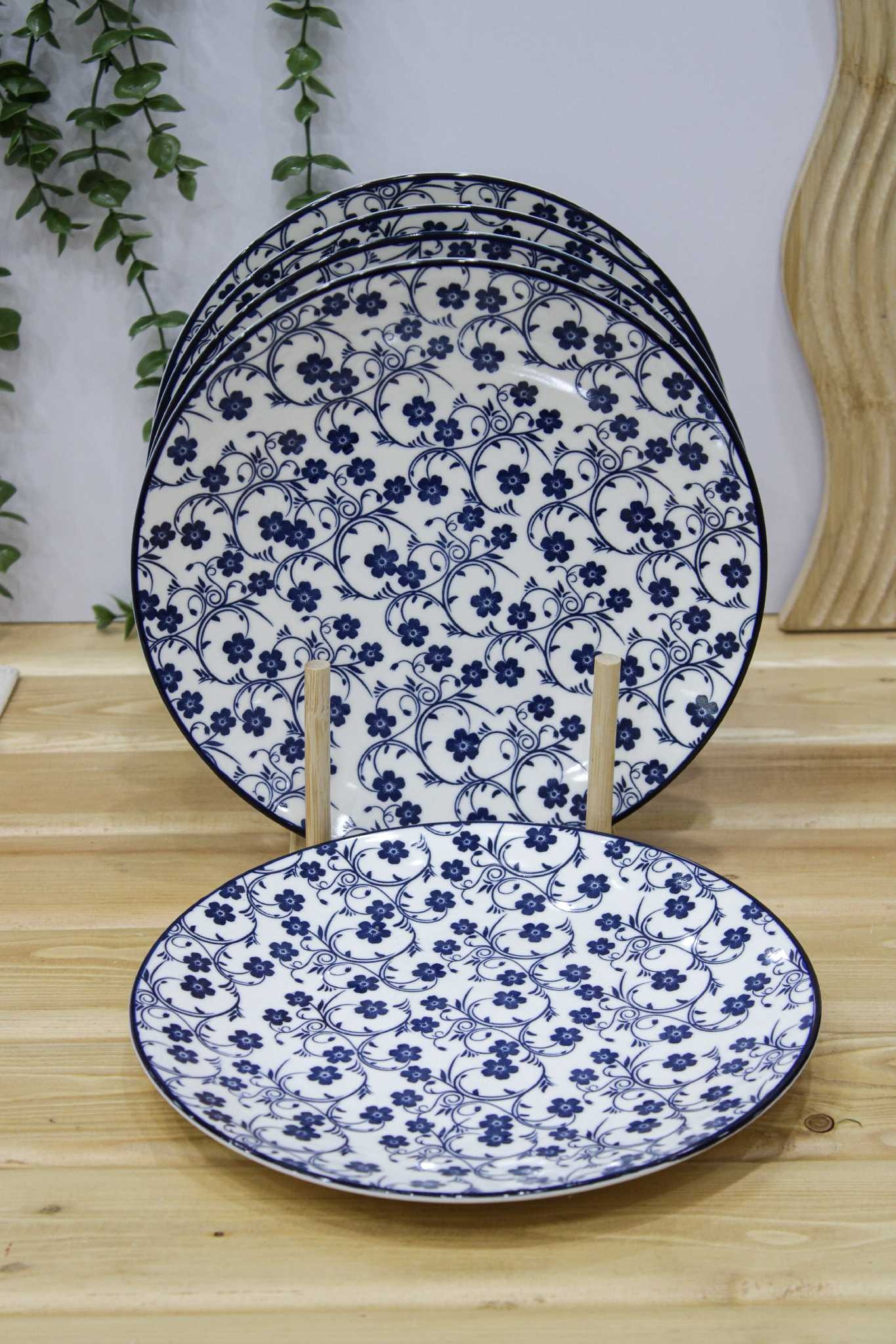 پیش دستی گل آبی