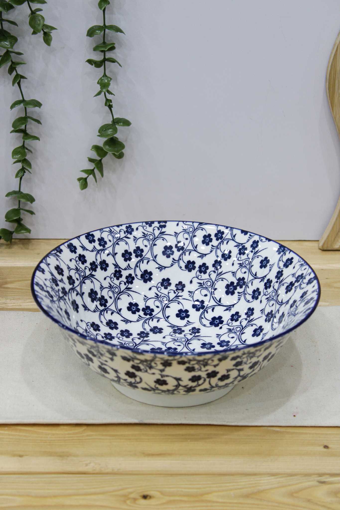 کاسه سالاد گل آبی