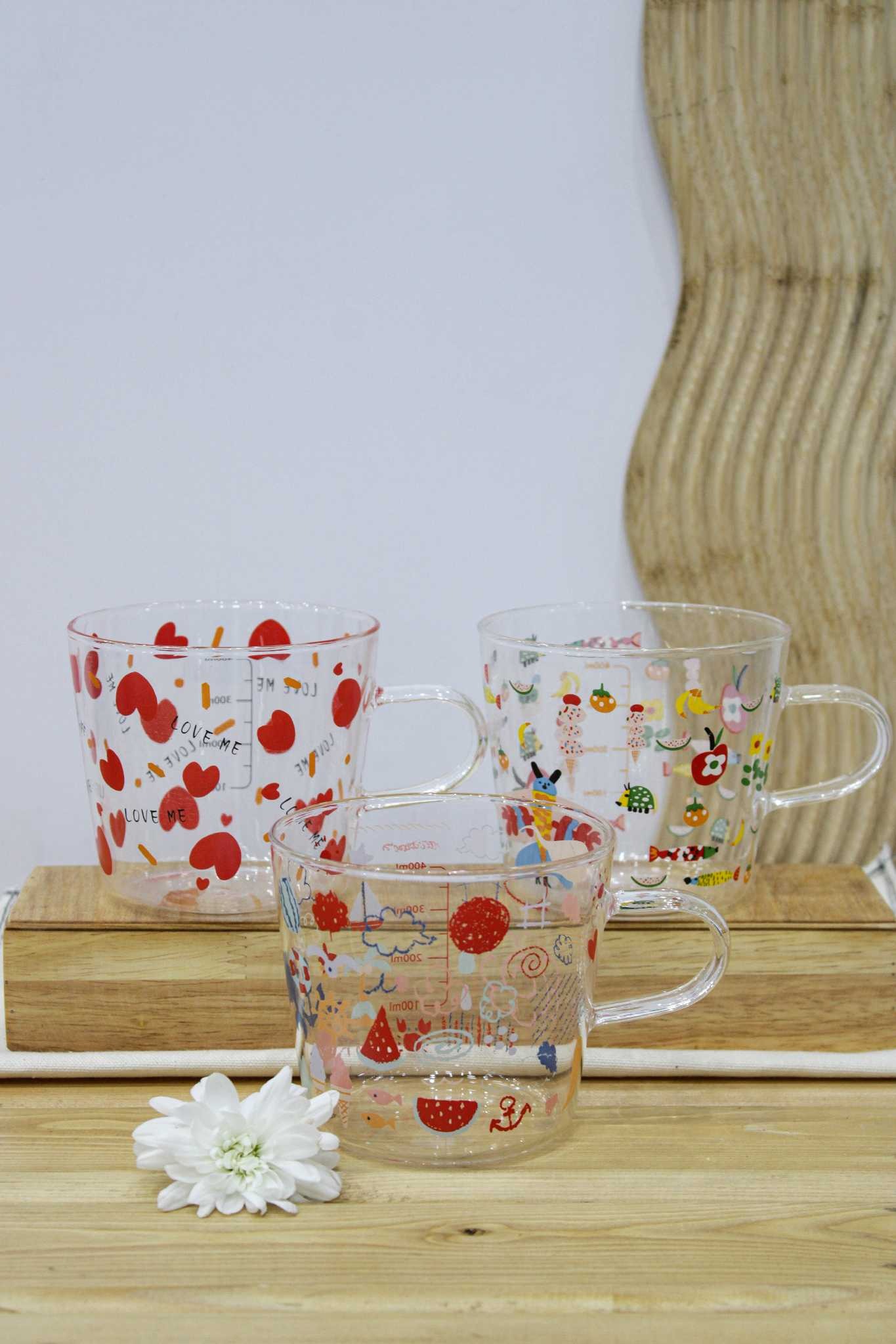 لیوان پیرکس میوه ای