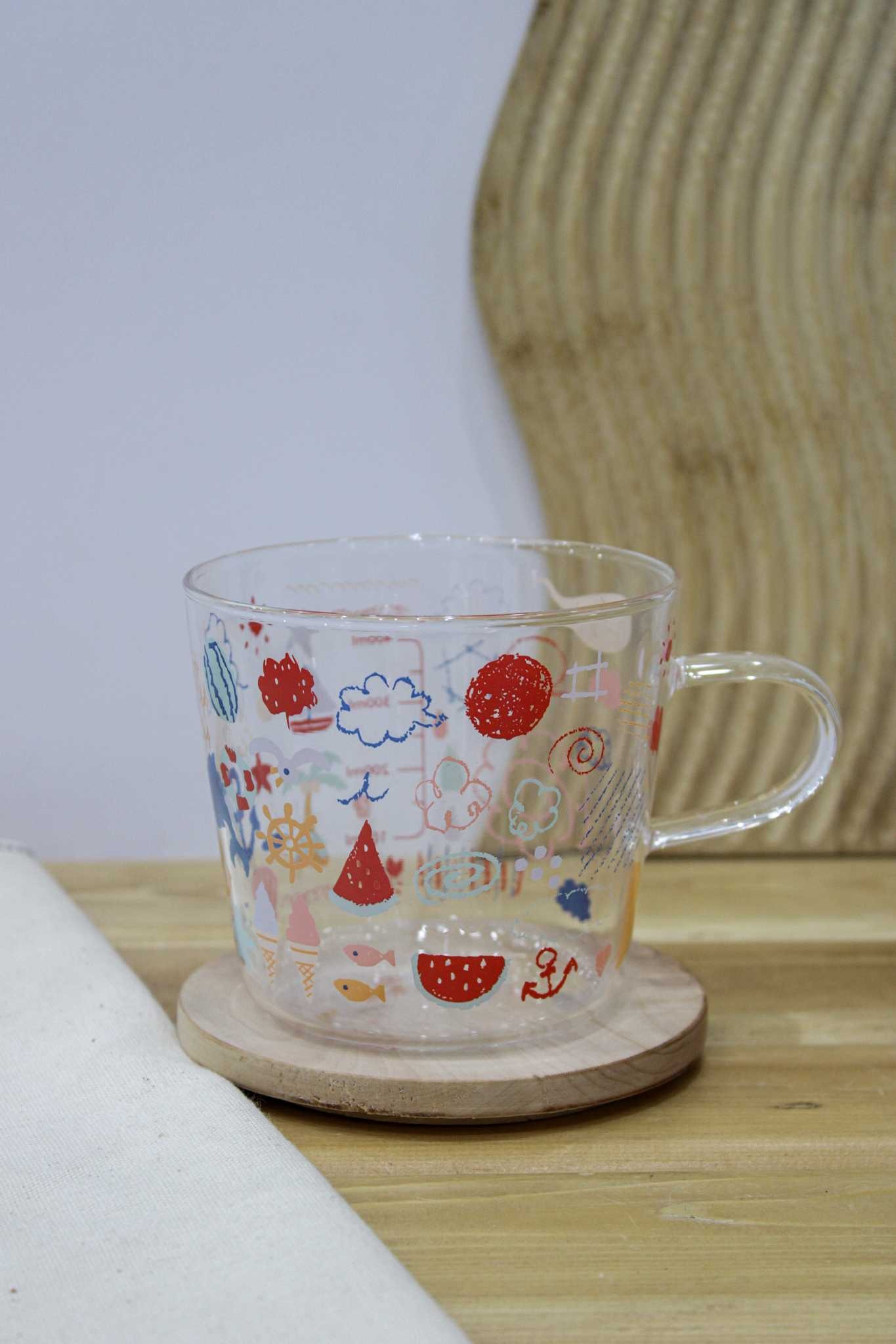 لیوان پیرکس میوه ای
