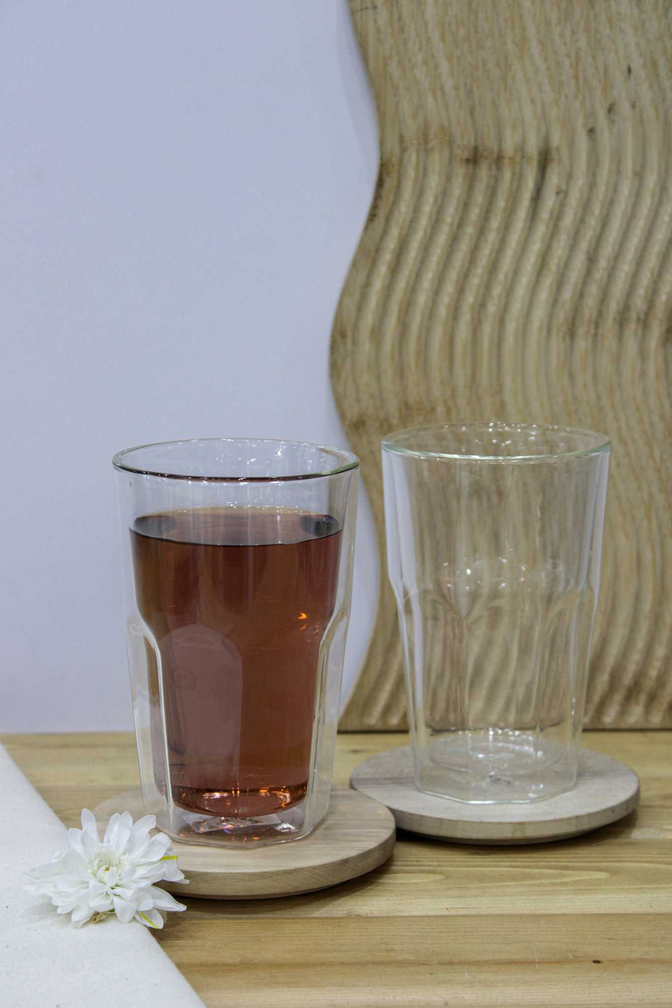 لیوان پیرکس دوجداره کازا