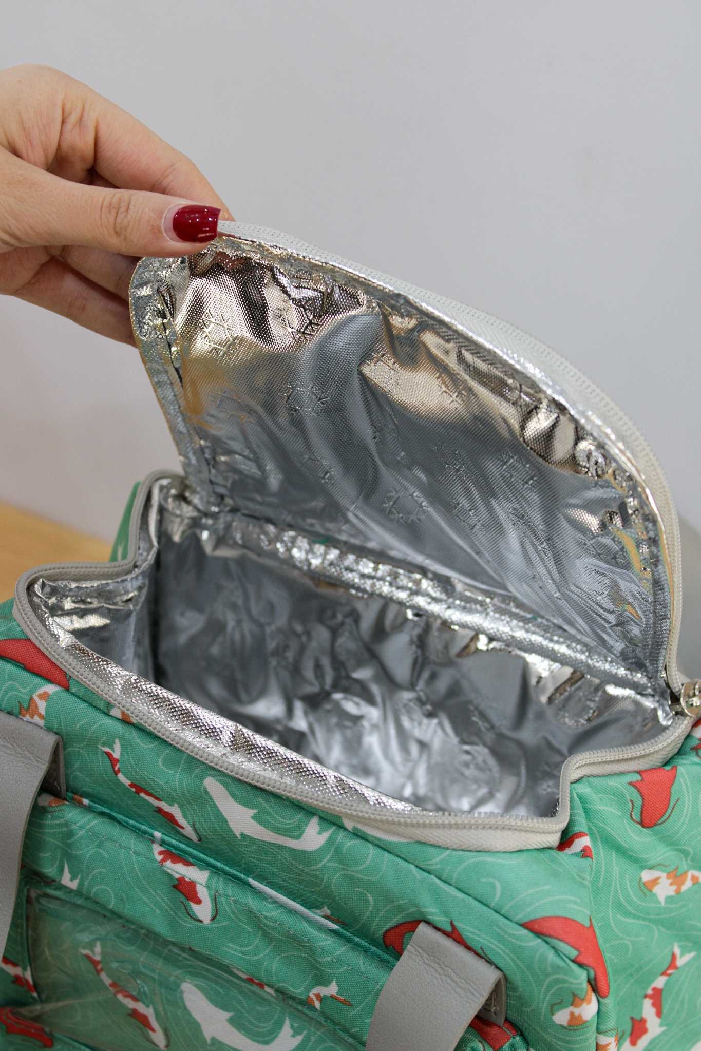 کیف غذا دسته چرم