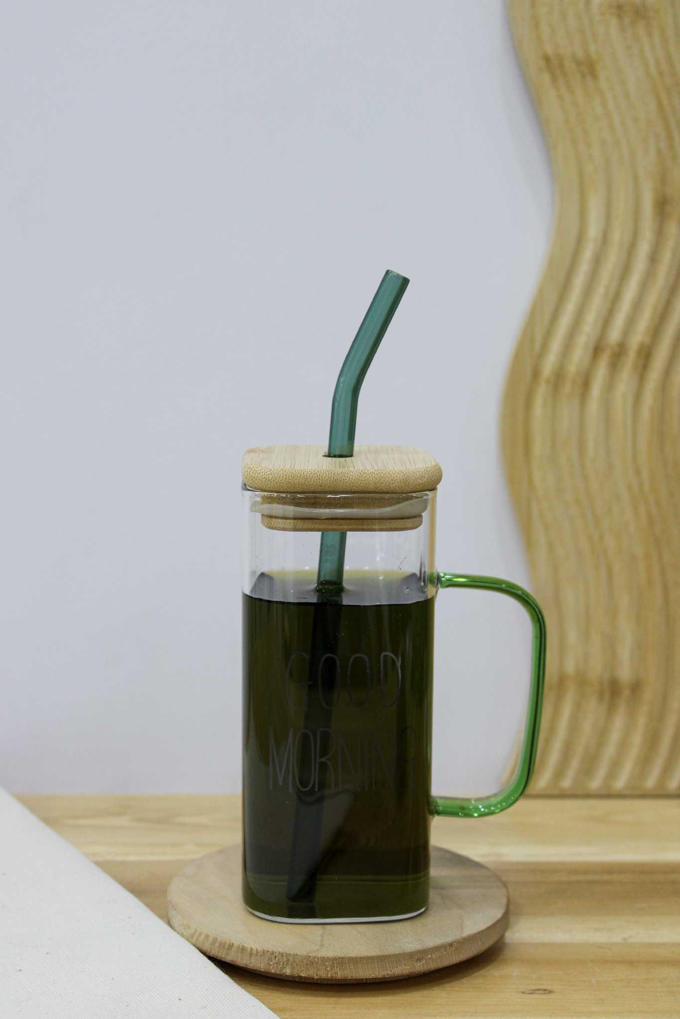 لیوان اسموتی پیرکس مربع گود مرنینگ