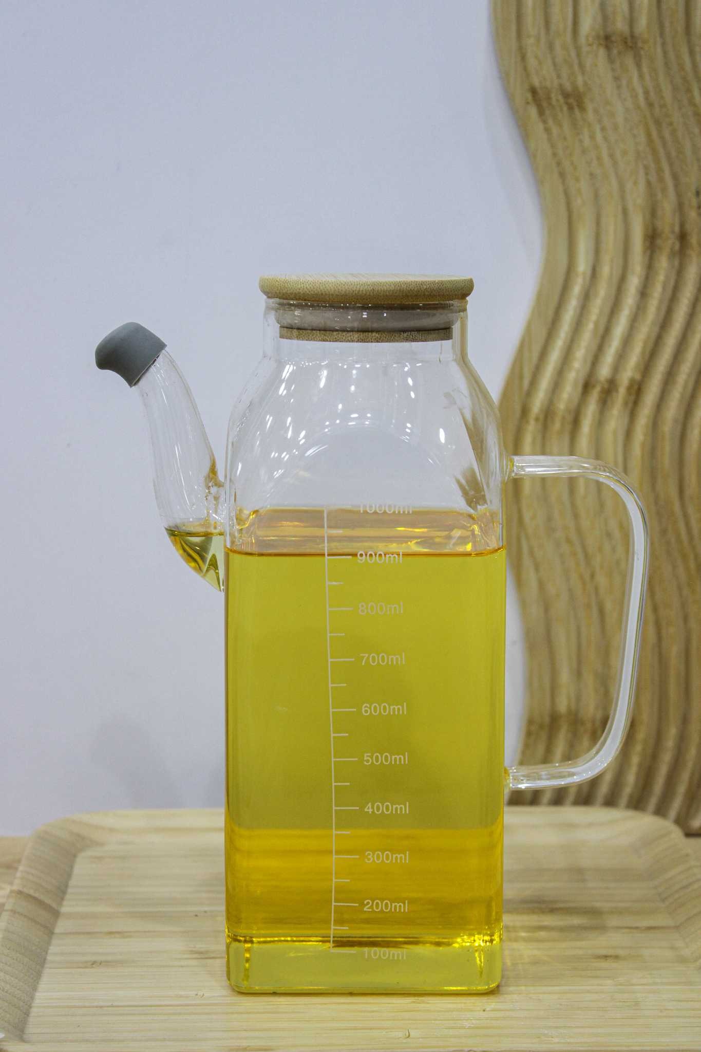 ست کنار گازی و روغن ریز با بشقاب بامبو