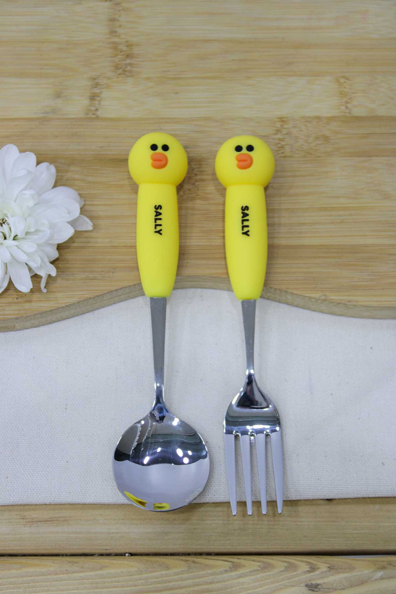قاشق چنگال دسته سیلیکونی