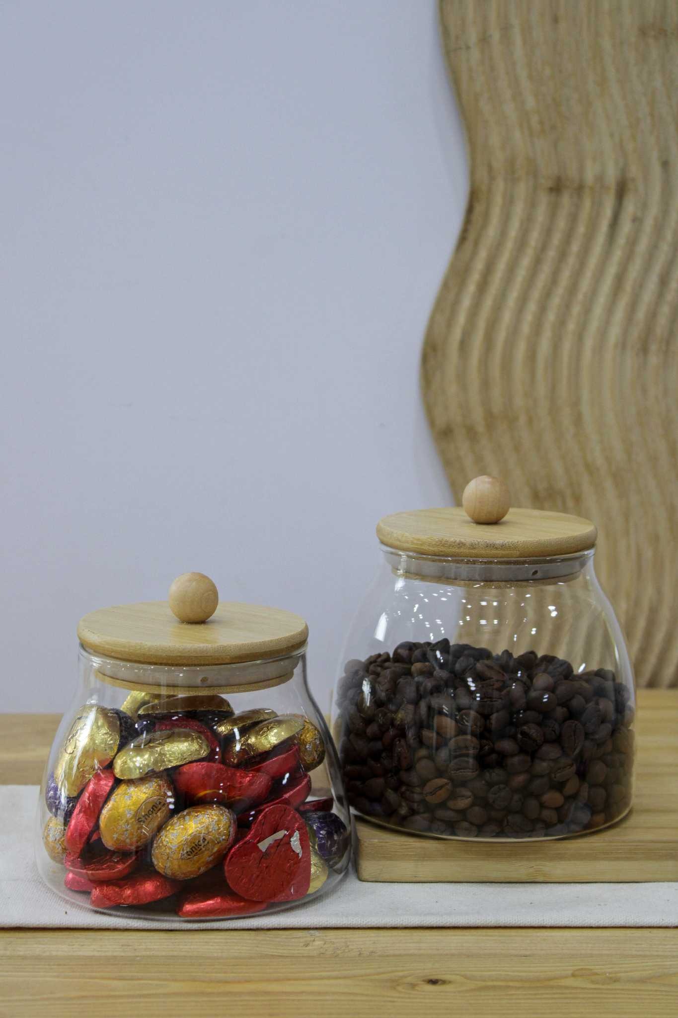بانکه خمره ای درب بامبو
