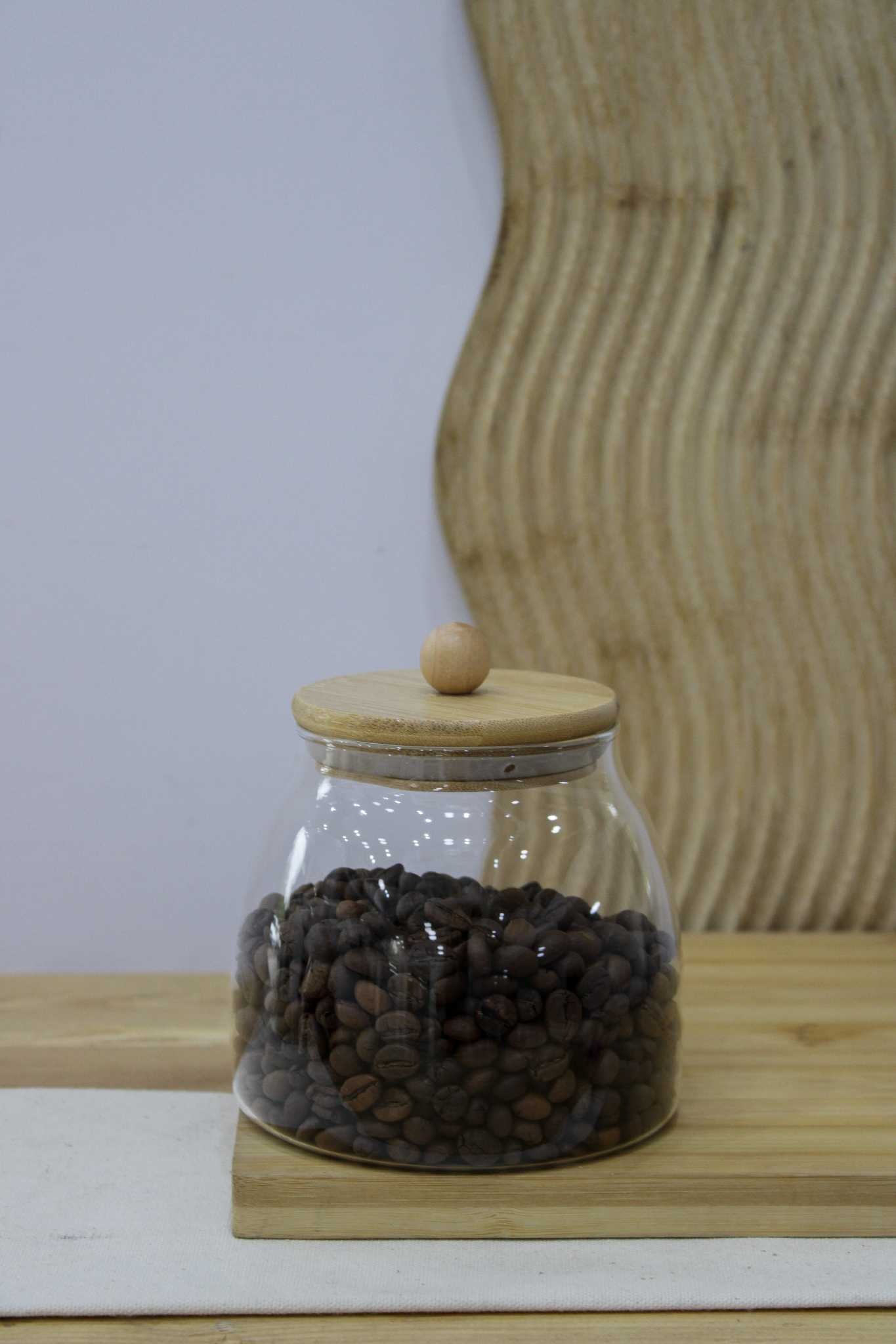 بانکه خمره ای درب بامبو