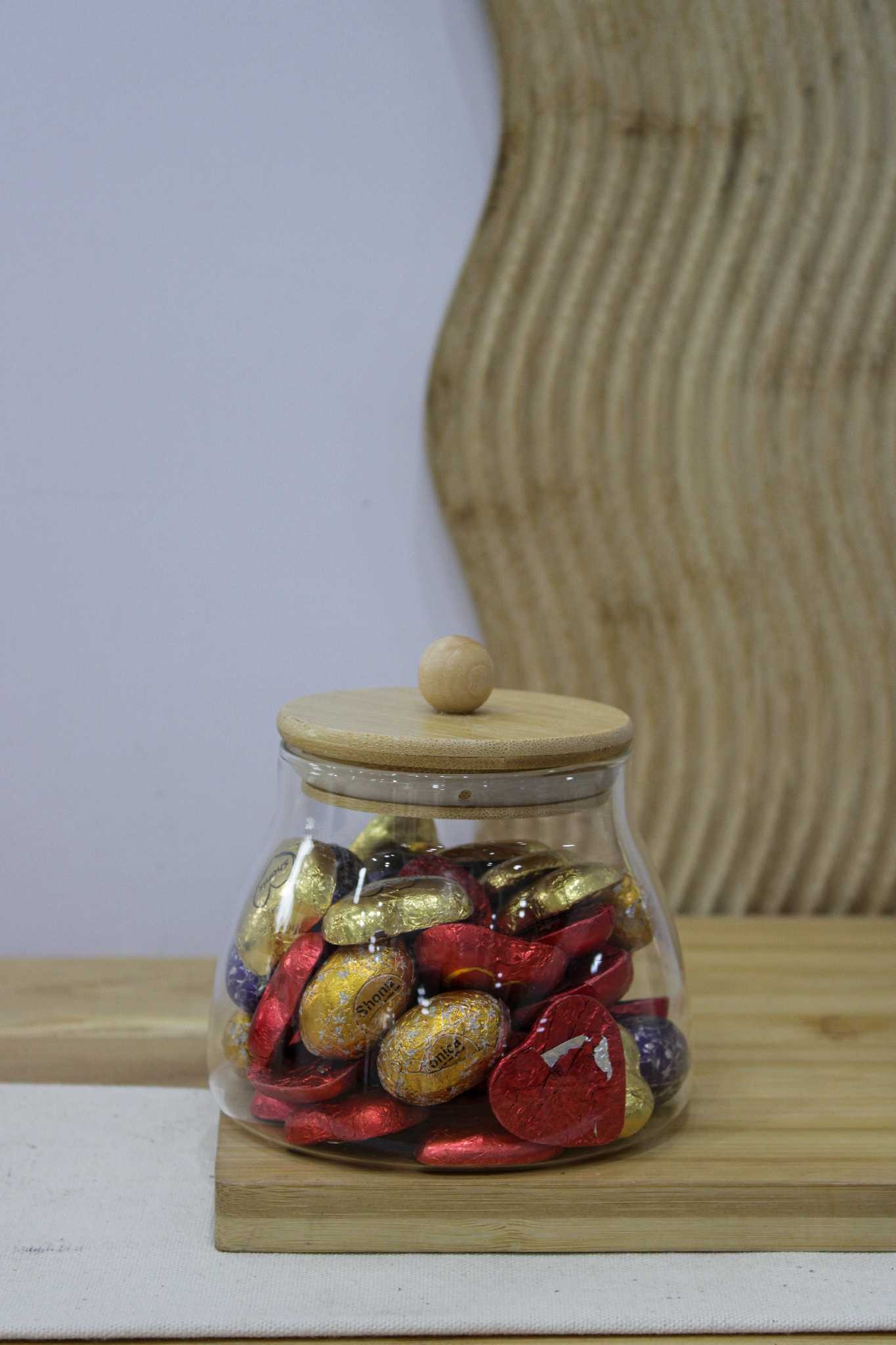 بانکه خمره ای درب بامبو